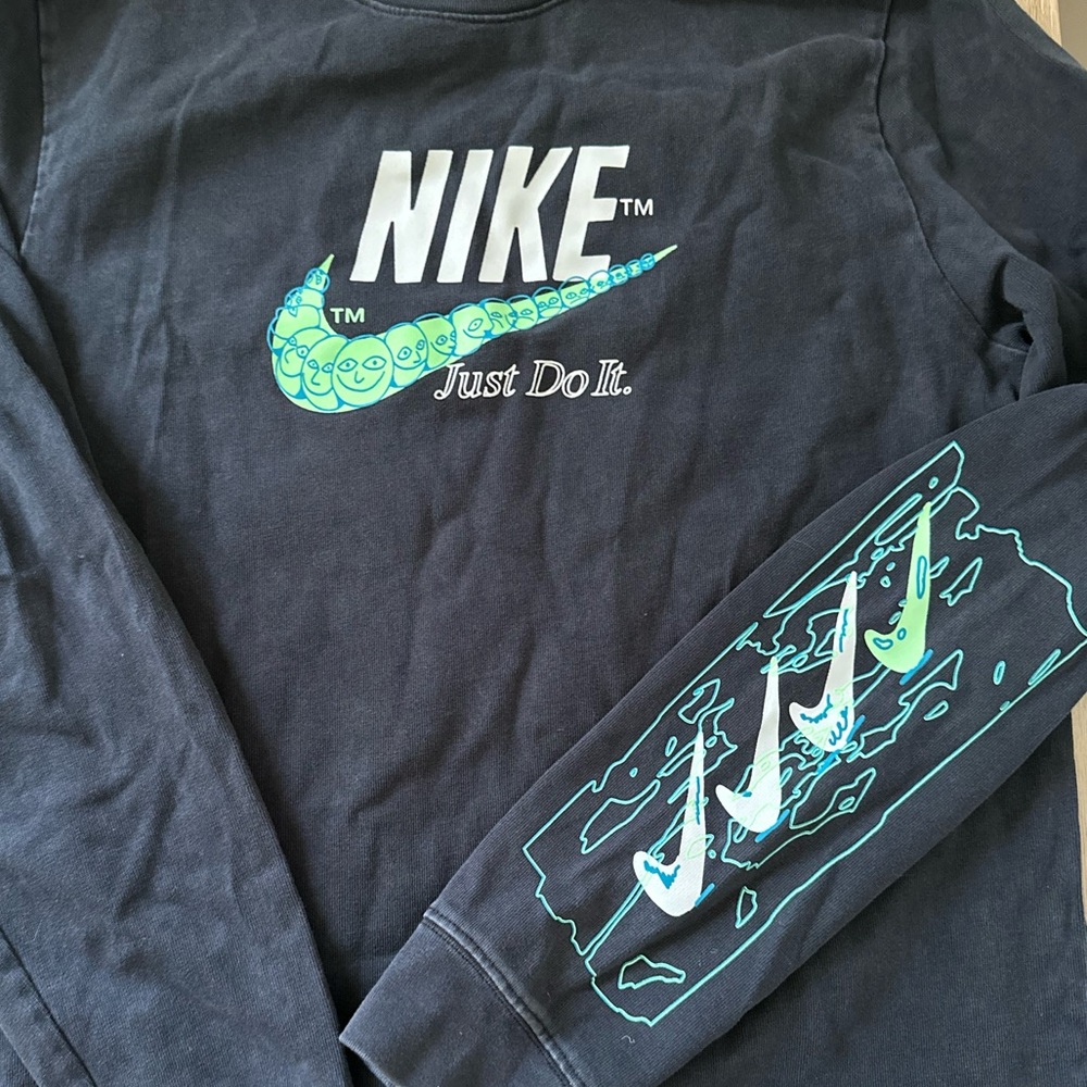 Nike Black Long Sleeve with Graphic Design